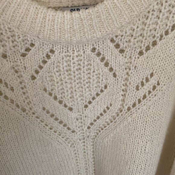 Old Navy Elegant Cream Knit Sweater Size Large. NWT - Picture 3 of 6